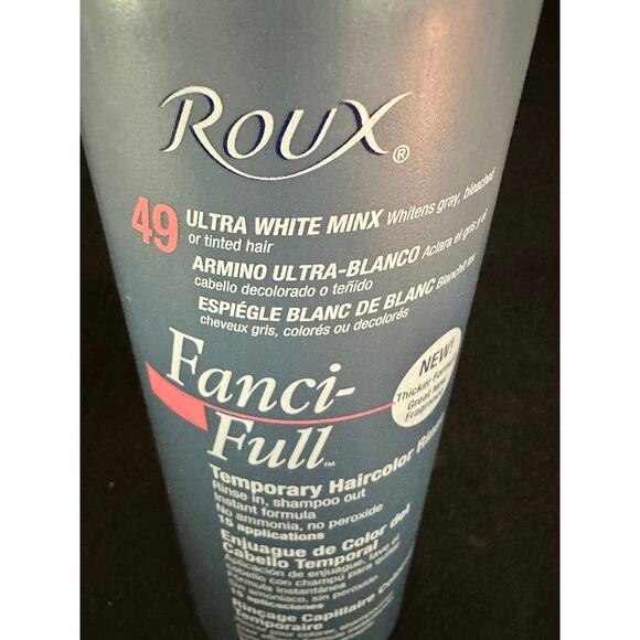 NOS VTG Roux Fanci-Full Hair Color Rinse; 49 Ultra White Minx - Picture 1 of 5